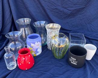 ld 10Piece Decorative Vase Planter Lot