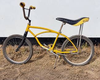 c 1970sStyle Yellow SchwinnBadged BananaSeat Bicycle