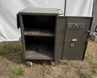 f Industrial Rolling Cart with Storage Compartments