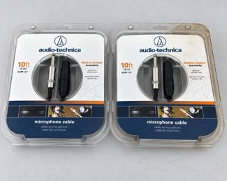 m Pair of 10ft AudioTechnica ATRMCU10 Microphone Cables