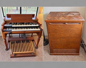 m Vintage Hammond Console Organ with Leslie Speaker