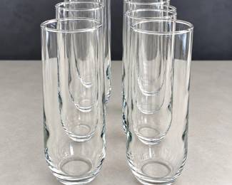 k Set of Clear Flute Glasses