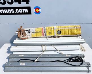 g Lot of 8 Commercial 48 Fluorescent Light Fixtures