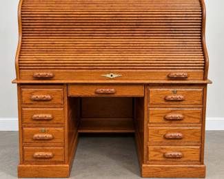 f Oak RollTop Desk
