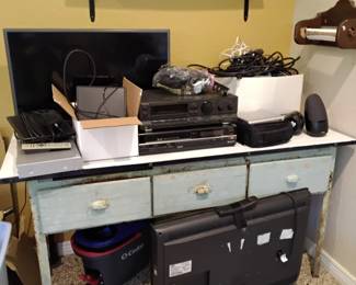 Enamel top work table