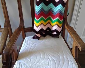 3 oak chairs