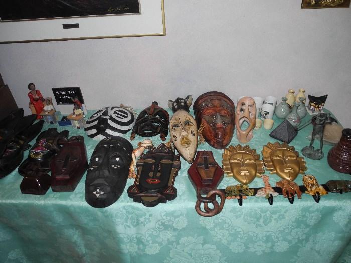 Lots of African masks