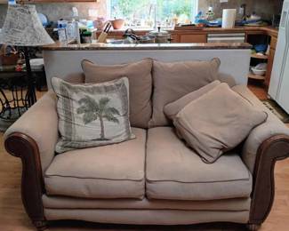 ME178Tan Love Seat