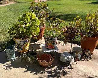 NE102Assorted Eclectic Outdoor decor
