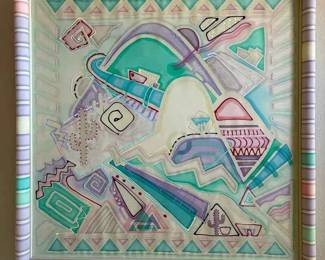 NE101Abstract Fabric Art