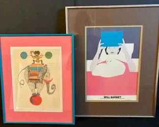 NE206VWill Barnet Vintage Poster  Judith Bledsoe Limited Edition Print