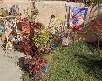 NE105Decorative Garden Pots And Stand