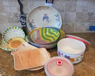 NE127Assorted Ceramic Bowls And Plates