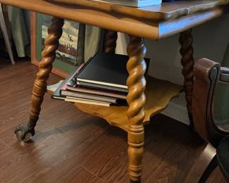 Antique barley twist table