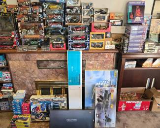 diecast collectibles, models, and misc hobby shop items