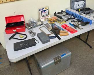 Vintage Cooler and Misc Tools