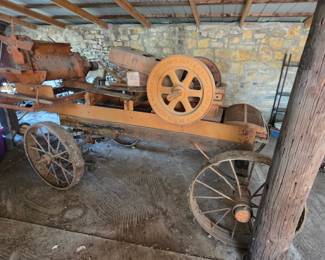 Early 1900's Horse Drawn Rock/Ore Crusher