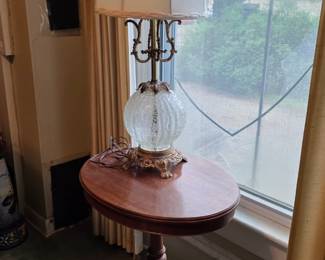 Various Side Tables & Table Lamps