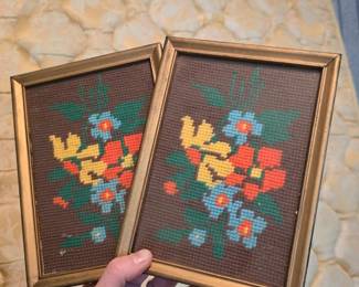 Vintage Wall Art, Needlework