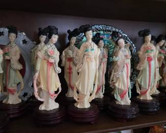 Vintage Celluloid Geisha Collection