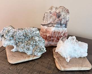 three very nice pieces, Crystal