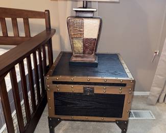 PAIR lift top side tables