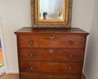 Antique Open Top 2 Drawer Chest of Drawers