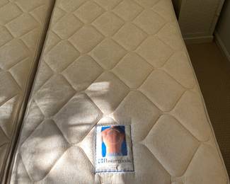 2 Twin Mattresses & Box Springs (Like New) Sealy Posturepedic