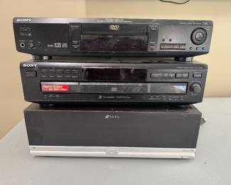 Sony DVP-S5300 CD/DVD Player, Sony CDP CE235 Compact Disc Player & Niles GXR2 Receiver