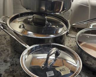 #47	All-Clad Set of 5 piece Cookware Set 	 $80.00 