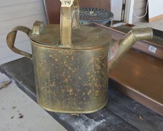 #191	Antique Brass Hot Water Jug - 18x7Dx15T	 $50.00 