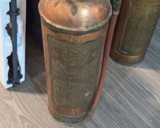 #9	Copper Brass Fire Extinguisher - unconverted - 25" Tall	 $75.00 