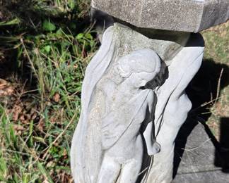 #257	Concrete Statue of 3 Ladies Plant Stand - 10x27	 $40.00 