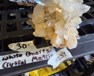 #239	White Quartz Crystal Matrix - 7" x5.5"	 $30.00 