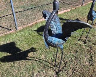 #160	Metal Crane - 46x25	 $35.00 