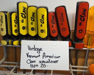 #123	Vintage Vermont American Claw Screwdriver - 8 pc	 $20.00 