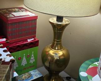 #89	Brass Base Lamp 31" Tall	 $60.00 