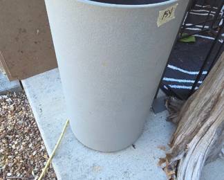 #154	Heavy Plaster plant Stand - 12d x 21T	 $30.00 