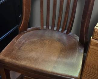 #83	Wooden Office Chair (as is finish)	 $25.00 