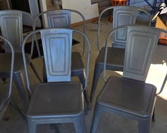 #150	Heavy Duty Set of 6 metal Chairs - sold as a set	 $120.00 