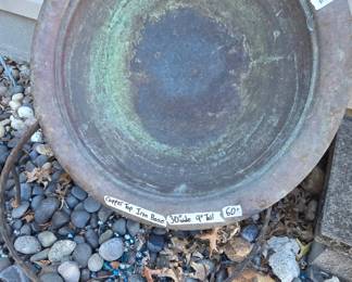 #241	Copper Top Iron Base Fire Pit - 30" W x 9" Tall	 $60.00 