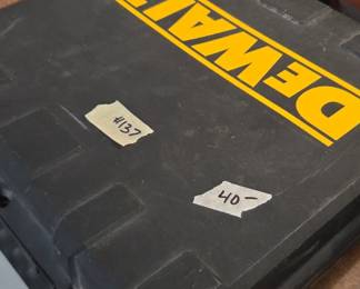 #137	Dewalt Drill Set w/impact and regular drill w/2 batteries and charger and case - working	 $40.00