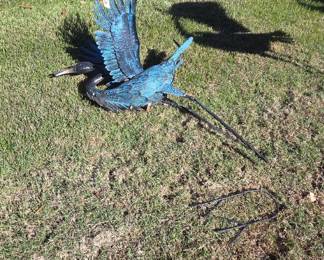 #161	Metal Crane - 41x24  (feet are disconnected)	 $20.00 