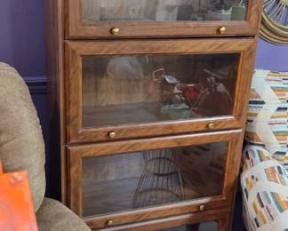 #1	 Wood 4 Layer Barrister Like Bookcase (layers don't detach) - 29x13x61 	 $400.00 