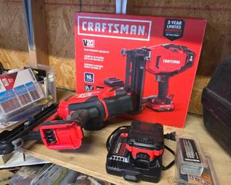 #211	Craftsman V20 Straight Nailer Kit - Almost new condition w/box - Battery	 $150.00 