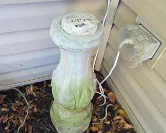 #249	Concrete pedestal Base - 24x9" 	 $25.00 