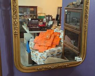 #5	Antique Gold Rectangular Mirror 21x29	 $45.00 
