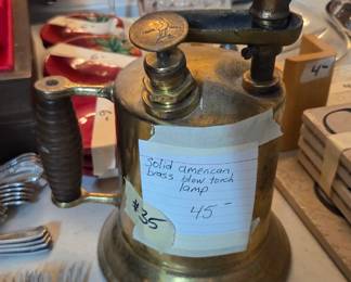 #35	Solid American Brass Blow Torch Lamp	 $45.00 