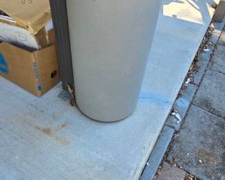 #183	Heavy Plaster plant Stand - 12d x 21T	 $30.00 