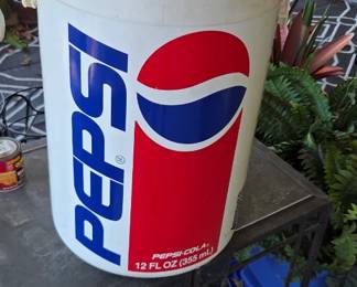 #189	Pepsi Plastic Ice Chest - 12D x 21	 $50.00 